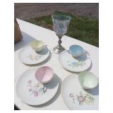 Royal Sealy Japan Snack Sets with Cups and Plates