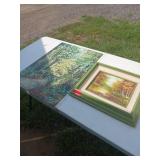 Two Landscape Paintings, Oil on Board and Canvas