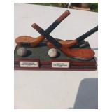 19th Century Golf Club and Ball Display