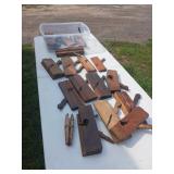 Small Tote of Wood Hand Planes Assortment