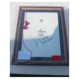 Framed Phantom of the Opera Program Signed