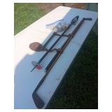 Wooden Handle Golf Clubs with Bag of Balls