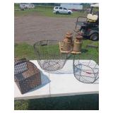 3X BID Metal Wire Baskets