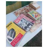 Cutting Board, 1967 Calendar, Three Sets of Books