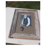 Framed Deputy U.S. Marshal Photo and Badge Display