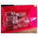 Wire Bail Top Glass Storage Jars