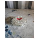 3 Clear Pressed Glass Ash Trays