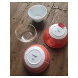 4 Pyrex and Vintage Charm Mixing Bowls