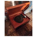Wooden Turntable Record Player With Radio