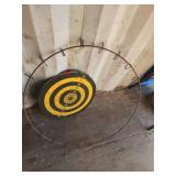 Lot: Dartboard and Wire Ring