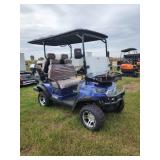 Electric HQ80 Golf Cart, 4-Seater, Blue