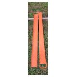 76 Inch Orange Steel Fork Extensions