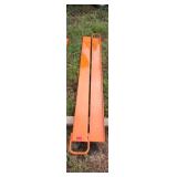 76" Orange Steel Fork Extensions,