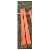 82" Orange Steel Fork Extensions