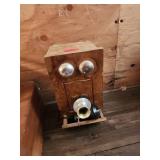 Wood Wall-Mount Hand-Crank Telephone Body