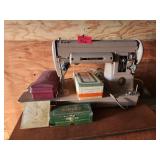 Singer Sewing Machine with Attachments Boxes