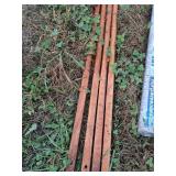 Wood Wheelbarrow Handles, Set of Four