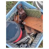 Box of Metal Workshop Parts & Tools