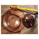 Corning Visions Amber Glass Covered Casserole