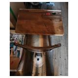 Wood and Metal Student Desk with Chair
