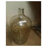Clear Glass Carboy Jug with Narrow Neck