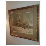 Maurice Utrillo Framed Print of Countryside Scene