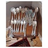 Community Silverplate Flatware Set, Ornate Design