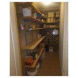 Contents of wine making closet