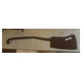 Large Iron Meat Cleaver with Hooked Handle