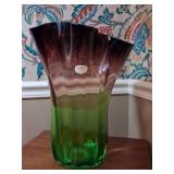 Jarek Kozlowsky Polish Art Glass Vase