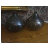 Metallic Glass Gourd-Shaped Vases