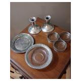 Meredith M. Silver Plate Mixed Tableware Lot