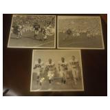 3) 1956 1957 Football Press Photos Purdue