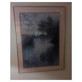 Claude Monet 1879 Framed Print The Seine@ Vï¿½theuil
