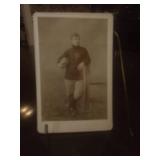 1890s Cabinet Card of Football Player Purdue
