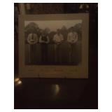 1933 Golf Photo Four Men Mounted on Board
