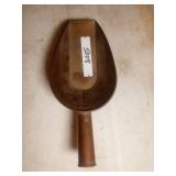 Brass Grain Scoop with Tubular Handle