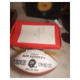 1990 Purdue Ohio State Signed Football w/ COA