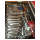 Craftsman Wrench Lot with Mixed Hand Tools