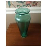 Blenko Green Art Glass Vase