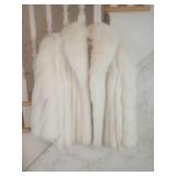 Evans Natural Shadow Fox Fur Coat