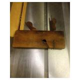 Wooden Rabbet Plane with Wedge and Iron