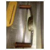 Steel Drawknife with Wooden Handles