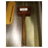 Wooden Carpenterï¿½s Mallet with Long Handle