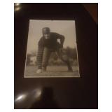 B & W Football Player Photograph Purdue 1920