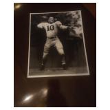 Black and White Photo of Purdue Football Player