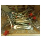 Metal Hooks with Chains and Red Caps
