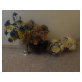 Artificial Floral Arrangements with Vases