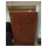 Padded Floor Mat and Black Plastic Tray