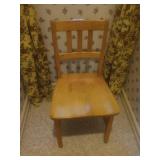 Solid Wood Slat-Back Side Chair